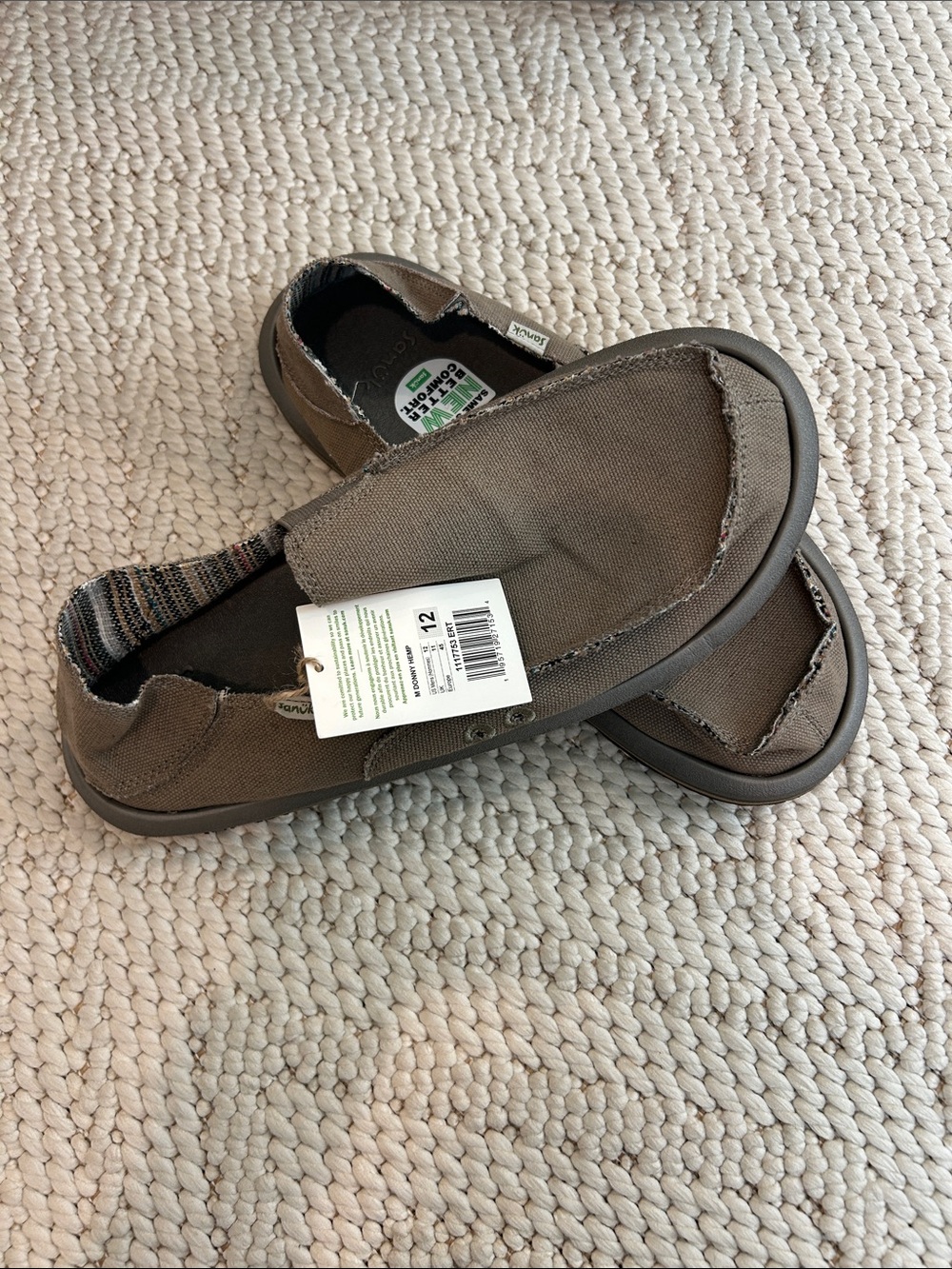 Sanuk Men's Donny Hemp Slip-Ons
